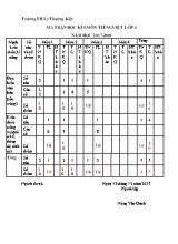 Đề kiểm tra định kì cuối học kì I môn Tiếng Việt Lớp 4 (Chân trời sáng tạo) - Năm học 2017-2018